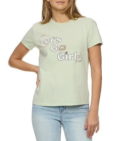 Flag and Anthem Lets Go Girls Graphic Western T-Shirt