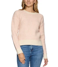 Flag and Anthem Long Sleeve Michie Two-Tone Wool-Blend Sweater