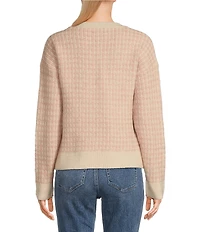 Flag and Anthem Long Sleeve Michie Two-Tone Wool-Blend Sweater