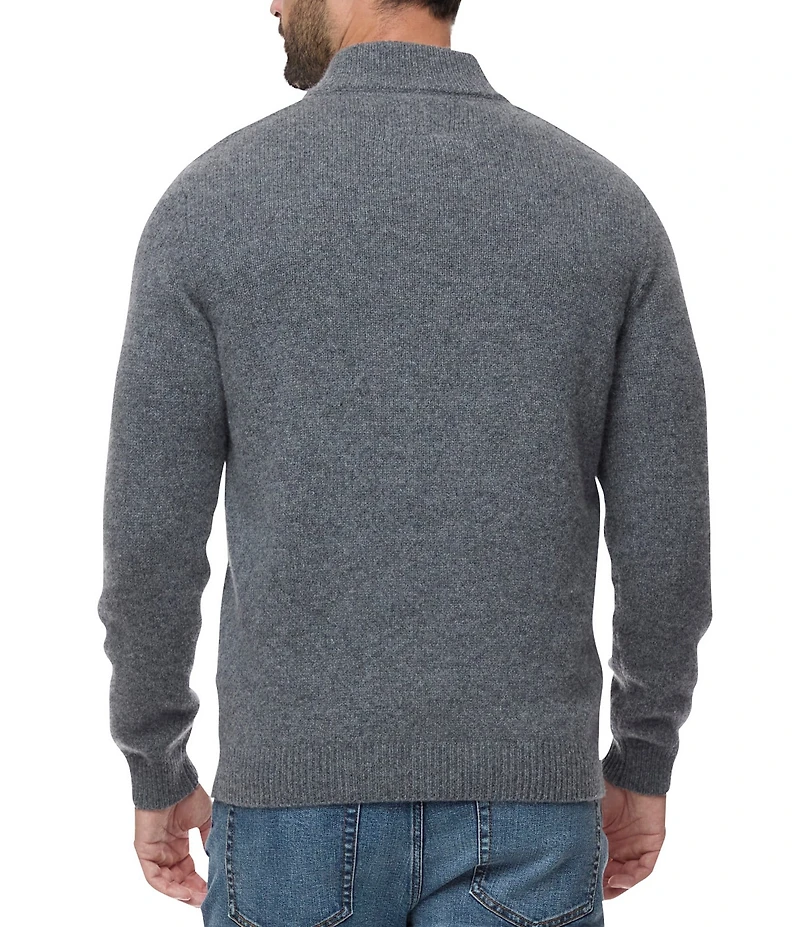 Flag and Anthem Long Sleeve Woodland Cable Knit Merino Wool Sweater