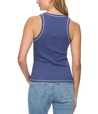 Flag and Anthem Lottie Rib-Knit Tank Top