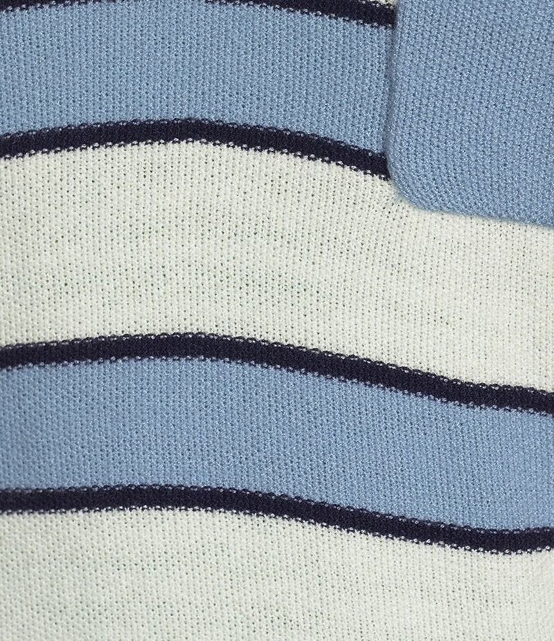 Flag and Anthem Maben Short Sleeve V-Neck Striple Polo Sweater