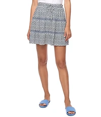 Flag and Anthem Maxey High Rise Ditsy-Floral Printed Mini Skirt