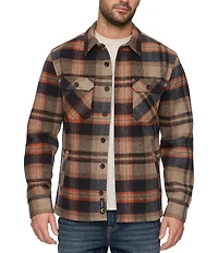 Flag and Anthem Midland Plaid Long Sleeve Shirt Jacket