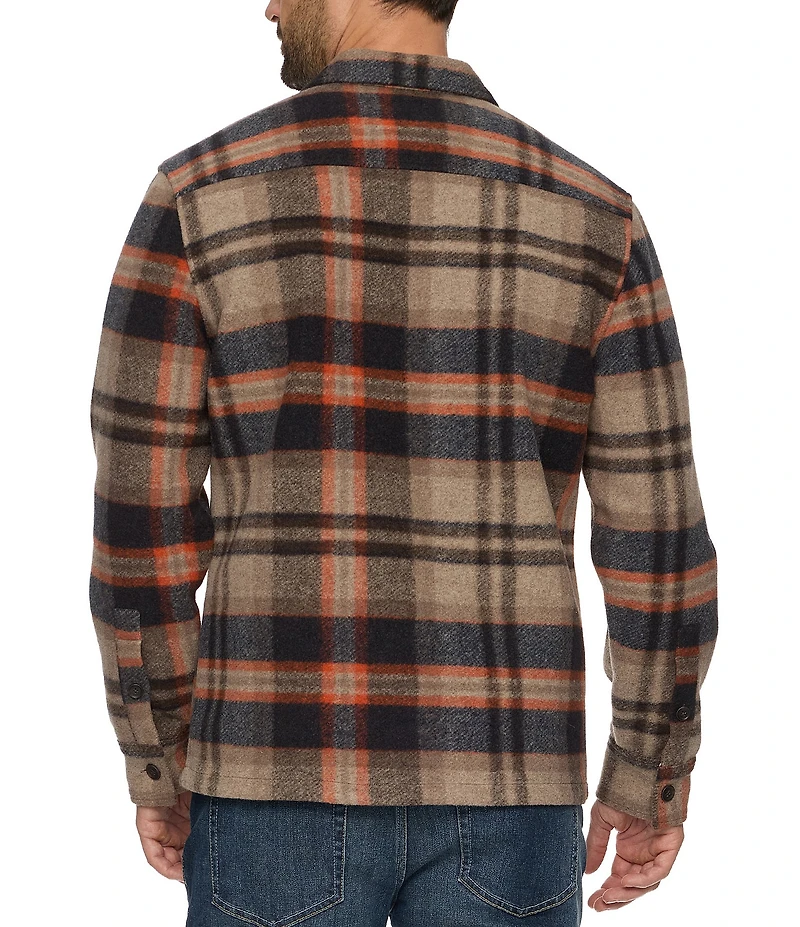 Flag and Anthem Midland Plaid Long Sleeve Shirt Jacket