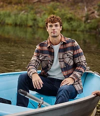 Flag and Anthem Midland Plaid Long Sleeve Shirt Jacket