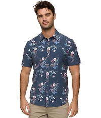 Flag and Anthem Milligan UPF Performance Floral Short Sleeve Shirt
