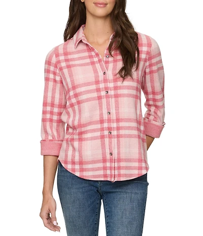Flag and Anthem Minot Long Sleeve Plaid Stretch Flannel Shirt