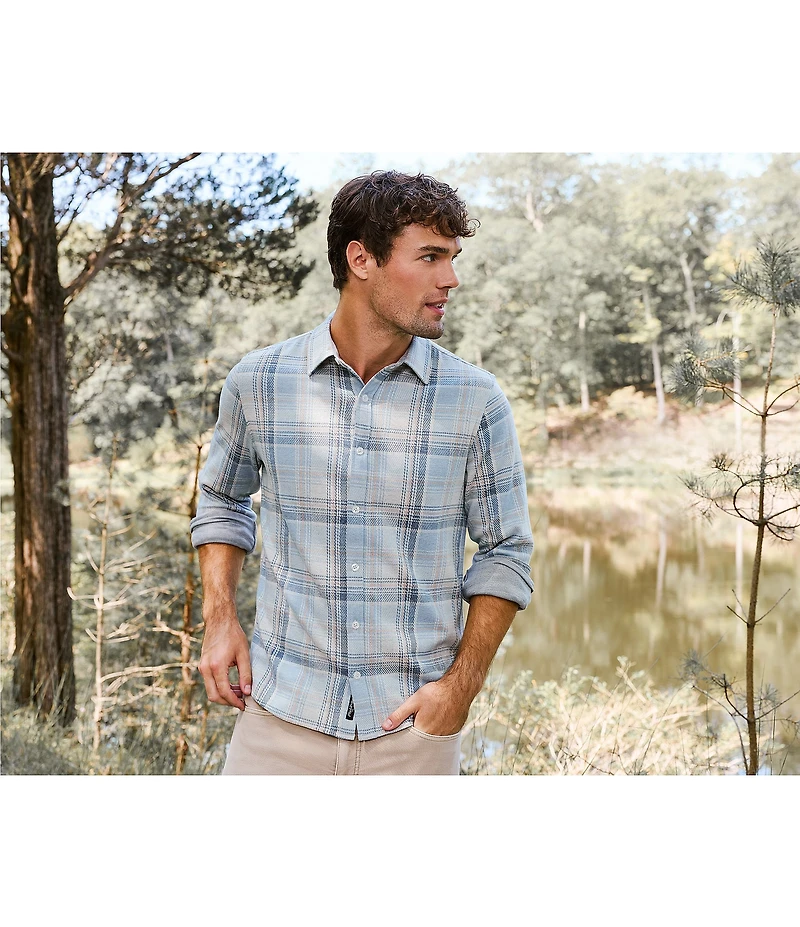 Flag and Anthem Morse MadeFlex Hero Performance Long Sleeve Plaid Stretch Flannel Shirt