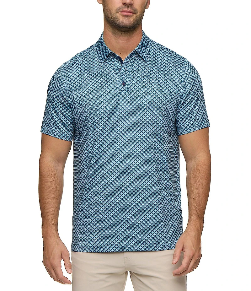 Flag and Anthem MVP Fridley Agave Printed Short-Sleeve Polo Shirt