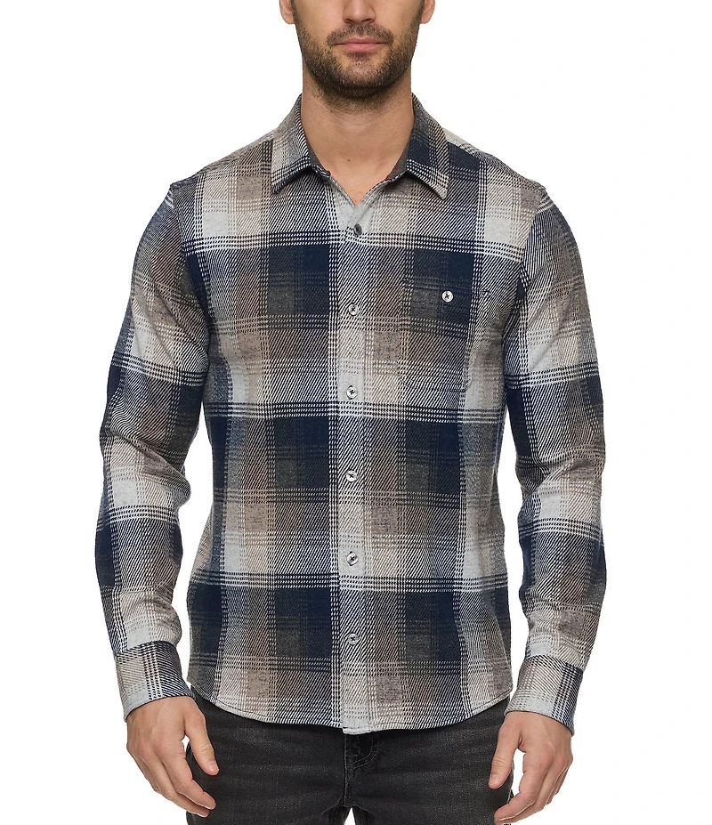 Flag and Anthem Norris Performance Printed Long Sleeve Flannel Shirt