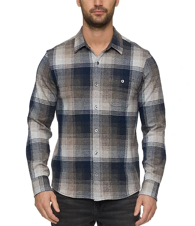 Flag and Anthem Norris Performance Printed Long Sleeve Flannel Shirt