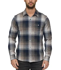 Flag and Anthem Norris Performance Printed Long Sleeve Flannel Shirt