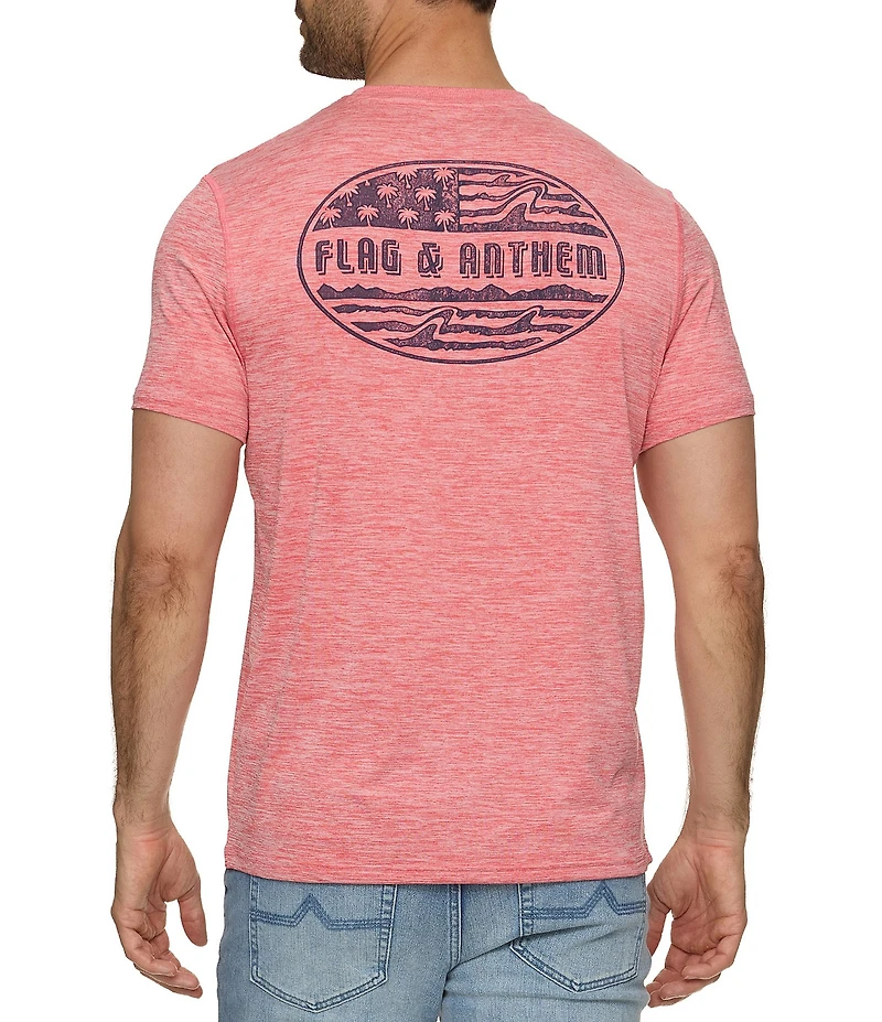 Flag and Anthem Palm Flag UPF Performance Tee