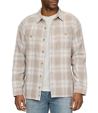 Flag and Anthem Pandale Diamond Quilted Plaid Long Sleeve Shirt Jacket