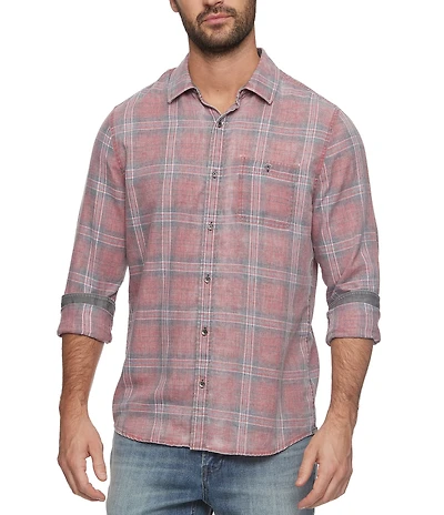 Flag and Anthem Paxton Vintage Plaid Long Sleeve Woven Shirt