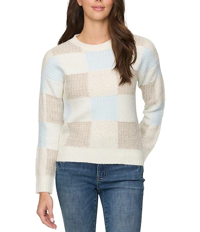 Flag and Anthem Rainelle Long Sleeve Color Blocked Wool Blend Sweater