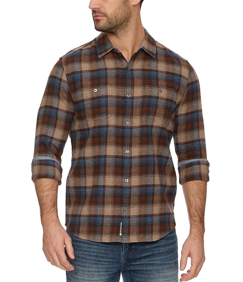 Flag and Anthem Ritter Long Sleeve Plaid Flannel Shirt