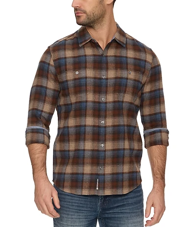 Flag and Anthem Ritter Long Sleeve Plaid Flannel Shirt