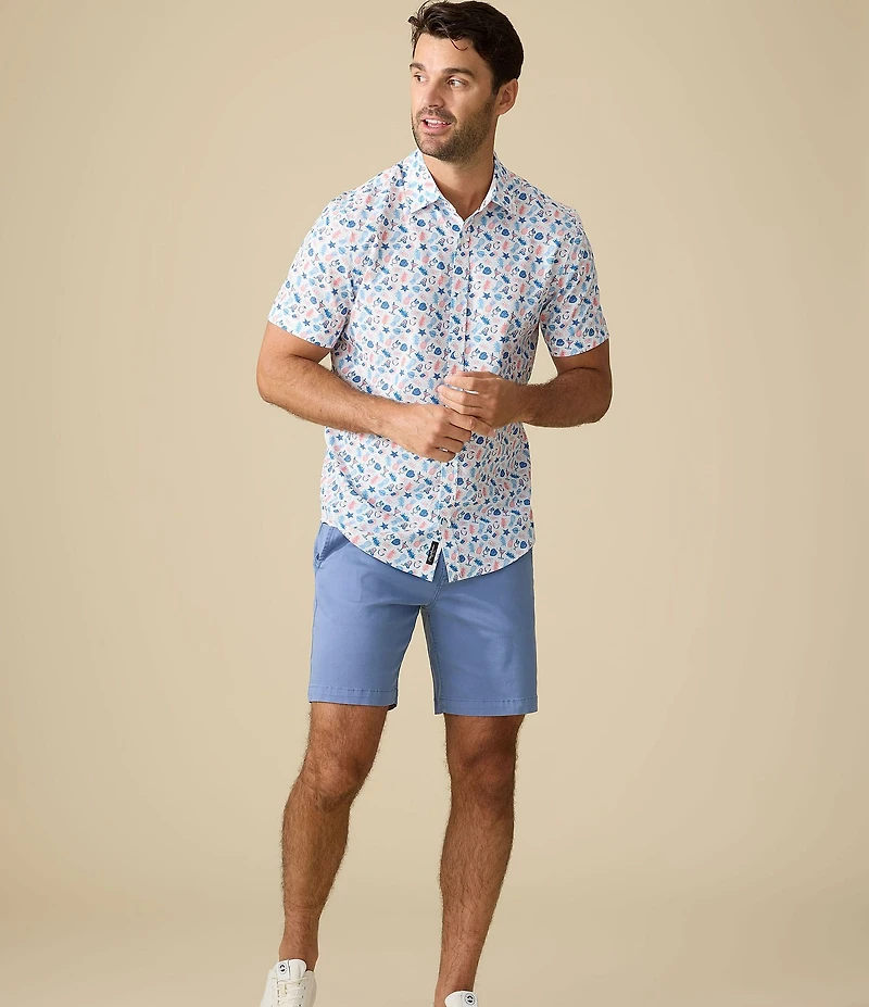 Flag and Anthem Sayreville Short Sleeve Tropical Printed UPF Performance Shirt