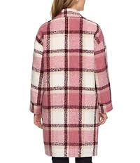 Flag and Anthem Sharon Plaid Longline Brushed Woven Jacket