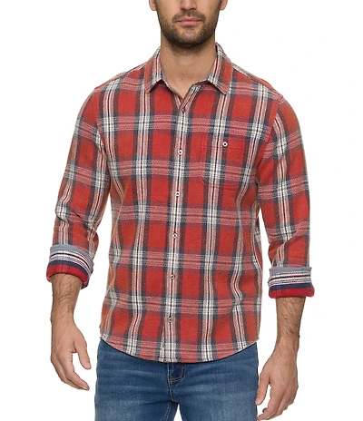 Flag and Anthem Sheffield Plaid Long Sleeve Flannel Shirt
