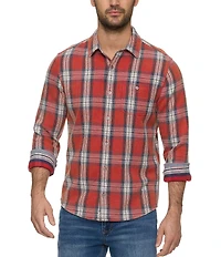 Flag and Anthem Sheffield Plaid Long Sleeve Flannel Shirt