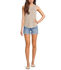 Flag and Anthem Shelby Cuffed 4.5#double; Inseam Denim Shorts