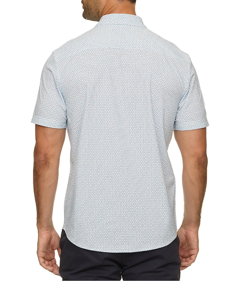 Flag And Anthem Short Sleeve Evanston Printed UPF Textured Performance Shirt