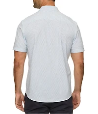 Flag And Anthem Short Sleeve Evanston Printed UPF Textured Performance Shirt