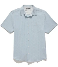 Flag And Anthem Short Sleeve Evanston Printed UPF Textured Performance Shirt