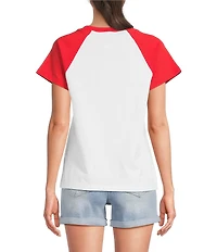 Flag and Anthem Short Sleeve Flag Raglan Tee