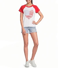 Flag and Anthem Short Sleeve Flag Raglan Tee