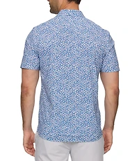 Flag and Anthem Short Sleeve Floral Button Front Shirt