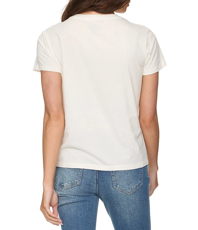 Flag and Anthem Short Sleeve Graphic Poppies Tee