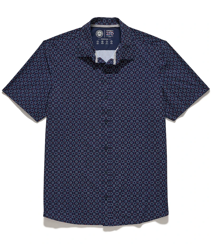 Flag And Anthem Short Sleeve Printed Madeflex Journey Stretch Shirt
