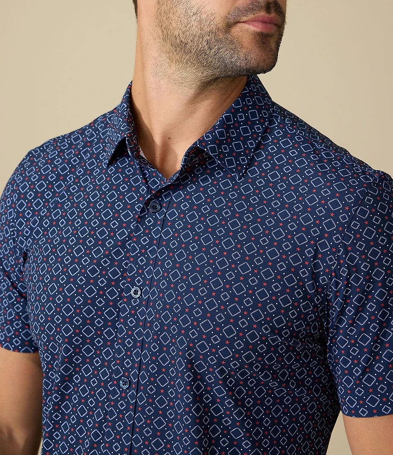 Flag And Anthem Short Sleeve Printed Madeflex Journey Stretch Shirt