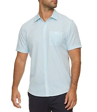 Flag and Anthem Short Sleeve Printed UPF Textured Shirt
