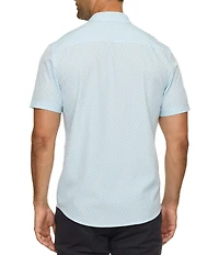 Flag and Anthem Short Sleeve Printed UPF Textured Shirt