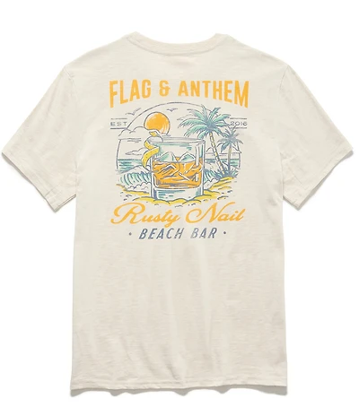 Flag and Anthem Short Sleeve Rusty Nail Beach Bar Slub T-Shirt