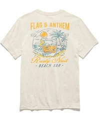 Flag and Anthem Short Sleeve Rusty Nail Beach Bar Slub T-Shirt