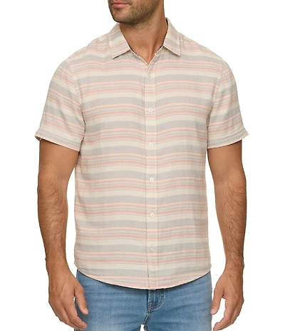 Flag and Anthem Short Sleeve Stripe Alameda Shirt
