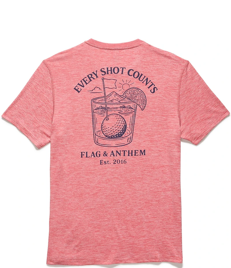 Flag and Anthem Short Sleeve UPF Performance Graphic T-Shirt