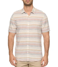 Flag and Anthem Short Sleeve Westmont Striped Woven Shirt
