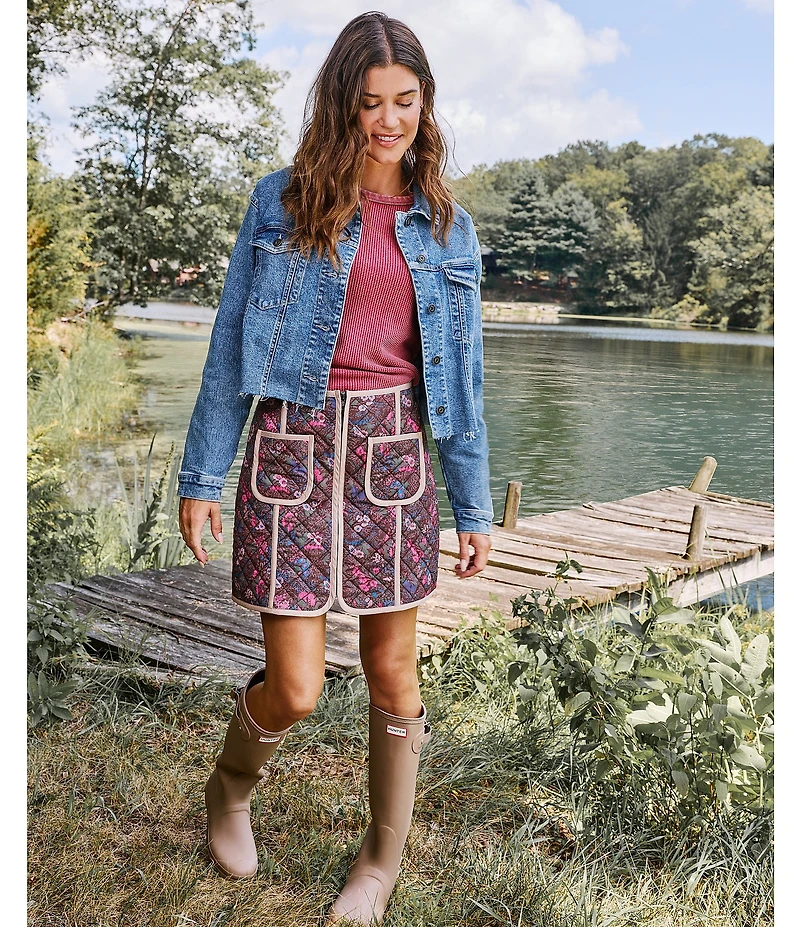 Flag and Anthem Sidney Cropped Denim Jacket