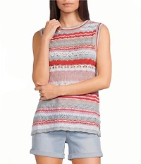 Flag and Anthem Sleeveless Stripe Dale Sweater Tank
