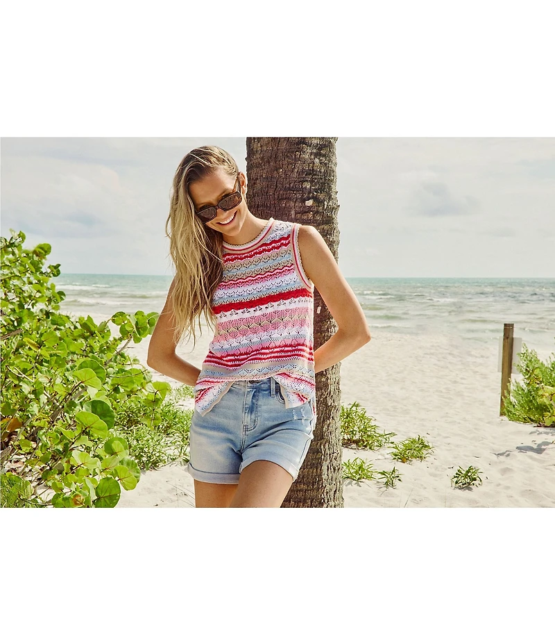 Flag and Anthem Sleeveless Stripe Dale Sweater Tank