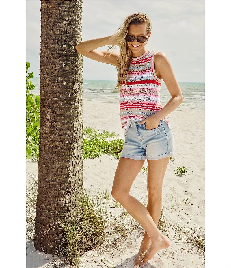Flag and Anthem Sleeveless Stripe Dale Sweater Tank