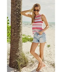 Flag and Anthem Sleeveless Stripe Dale Sweater Tank