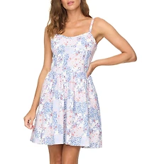 Flag and Anthem Sleeveless Florence Floral Mini Dress
